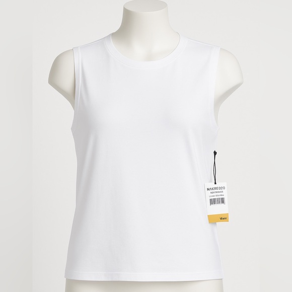 Halogen Classic White Tank Top large - Picture 1 of 6
